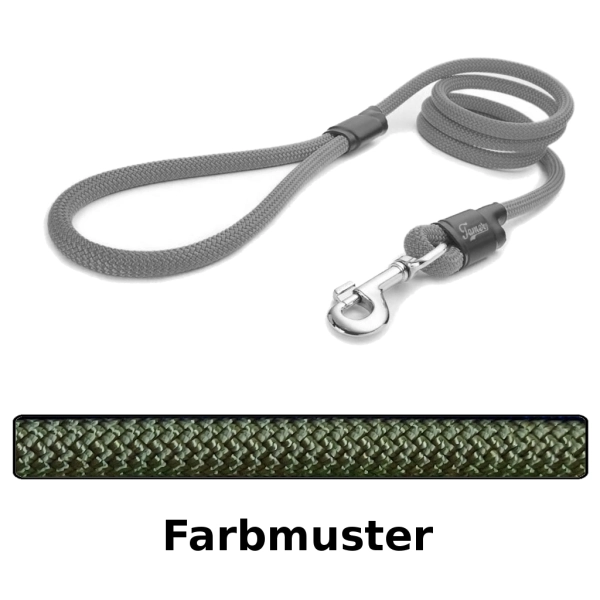klassische Hundeleine - L - 175cm - olive